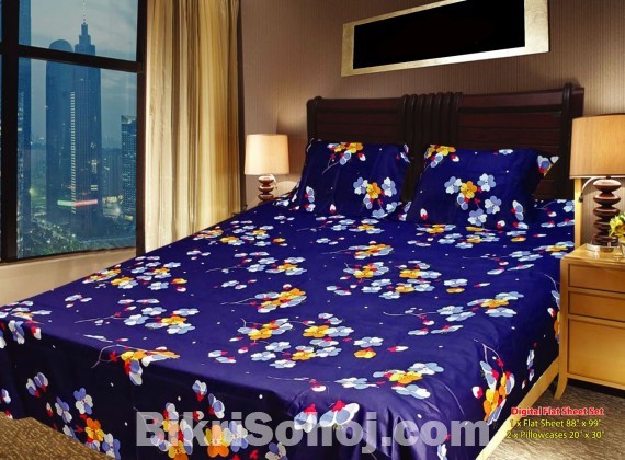 Double Size Cotton Bed Sheet Set Code:  DB-194